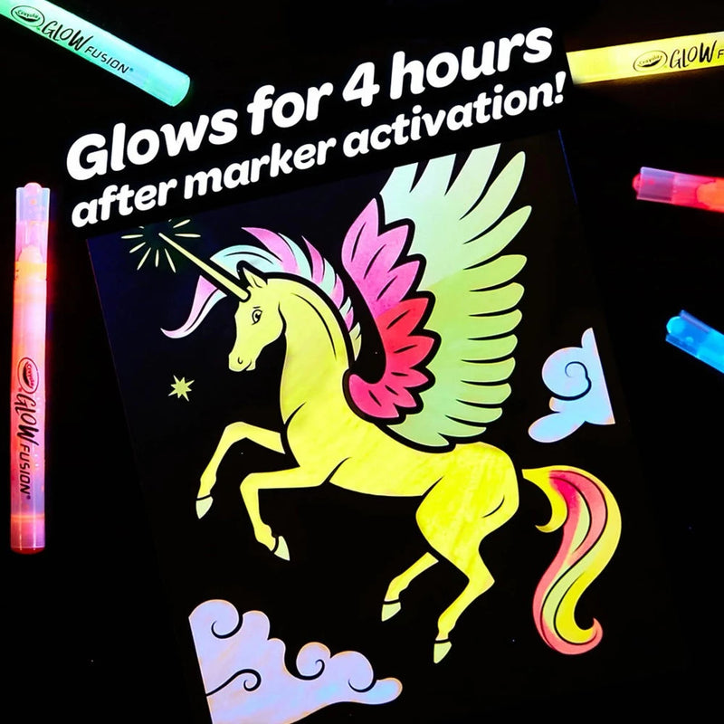 Crayola Glow Fusion Marker Colouring Set