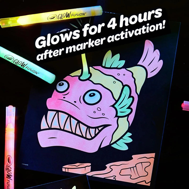 Crayola Glow Fusion Marker Colouring Set
