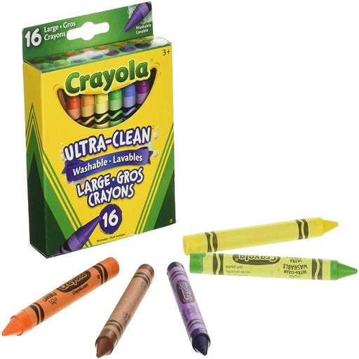 Crayola Large Washable Crayons -16 Count-Arts & Crafts-Crayola-Toycra