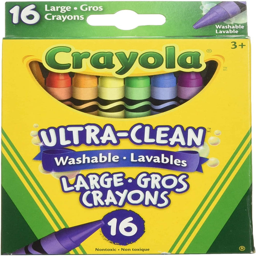 Crayola Large Washable Crayons -16 Count — Toycra