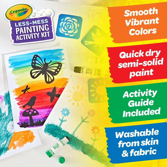 Crayola Less Mess Painting Activity Kit-Arts & Crafts-Crayola-Toycra