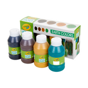 Crayola Multi-Surface Acrylic Paint, Earth Colors, 4 Count