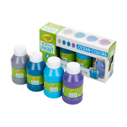 Crayola Multi-Surface Acrylic Paint, Ocean Colors, 4 Count