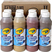 Crayola Multicultural Washable Paint Pack, Set of 8 Bottles
