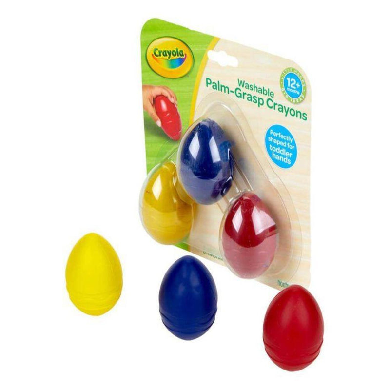 Crayola Palm Grasp Egg Crayons, 3 Count