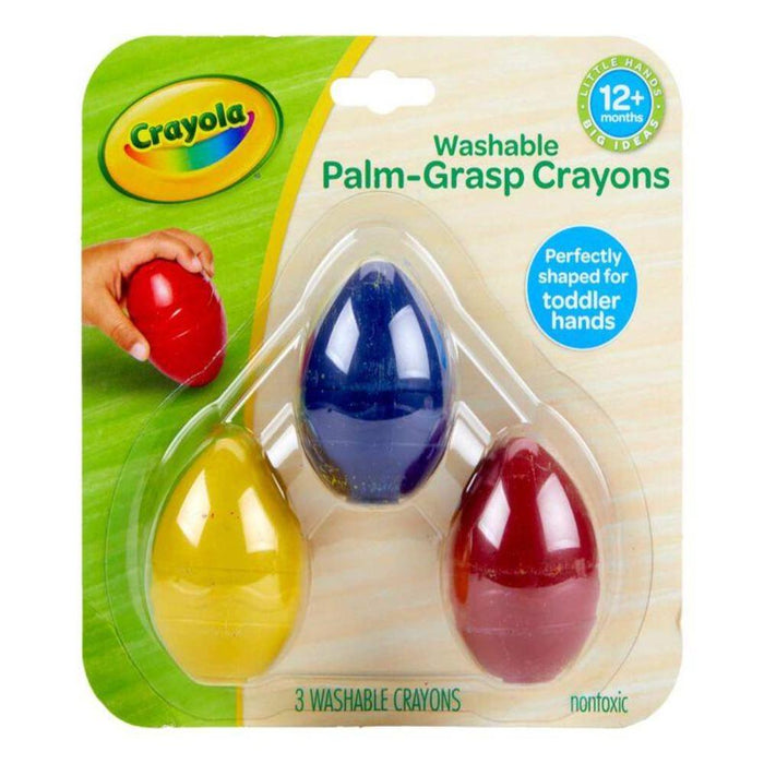 Crayola Palm Grasp Egg Crayons, 3 Count-Arts & Crafts-Crayola-Toycra