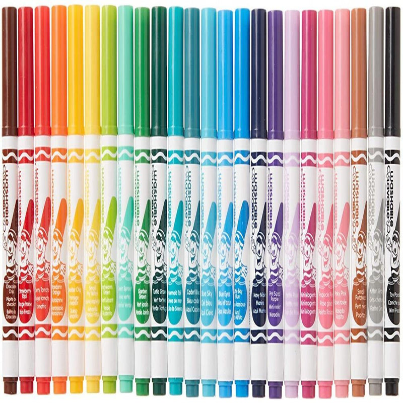 Crayola Pip-Squeaks Skinnies Washable Markers, 24 Count