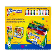 Crayola Pip-Squeaks Skinnies Washable Markers, 64 Count