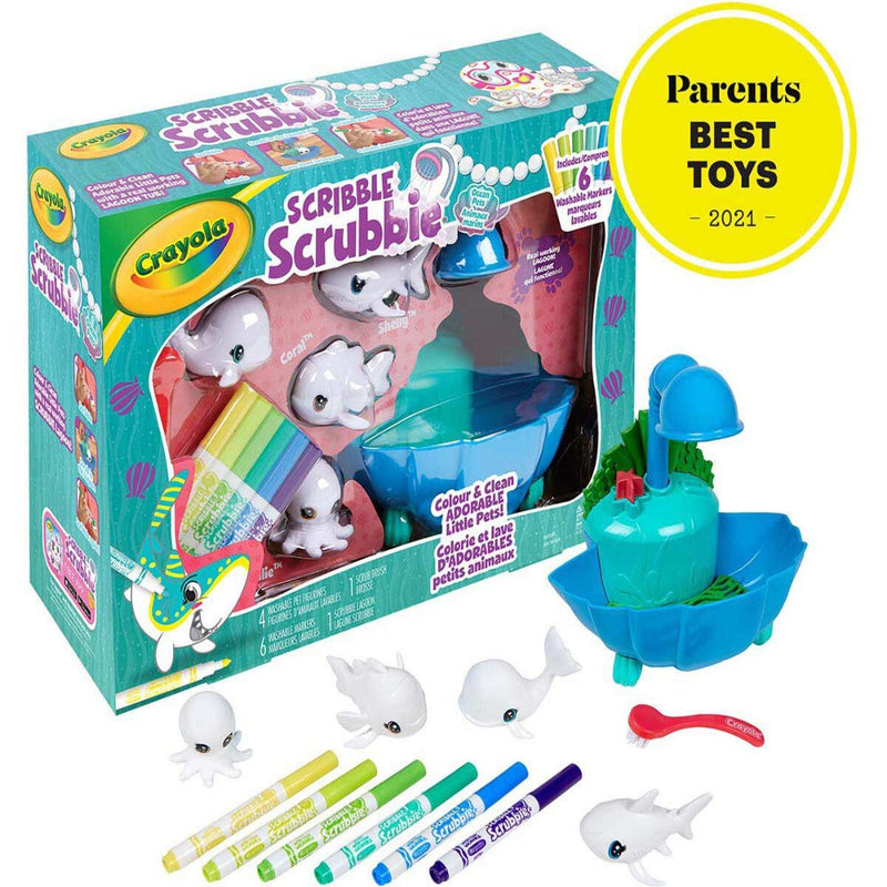 Crayola Scribble Scrubbie Ocean Pets Lagoon Playset