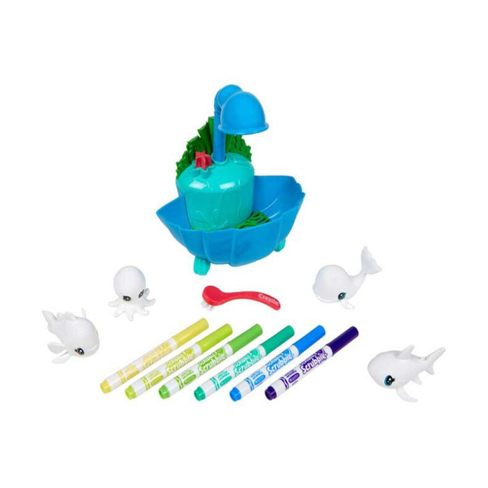 Crayola Scribble Scrubbie Pets Glow Ocean Treasure Chest Playset