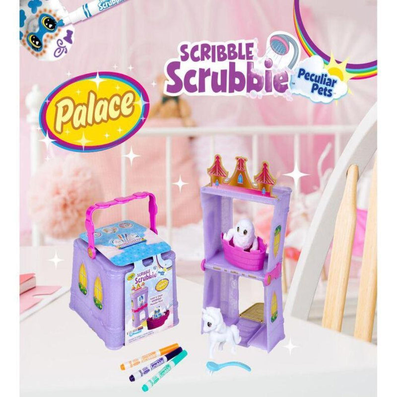 Crayola Scribble Scrubbie Peculiar Pets Palace Playset