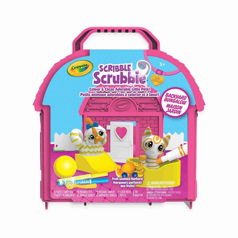 Crayola Scribble Scrubbie Pets Backyard Bungalow Playset