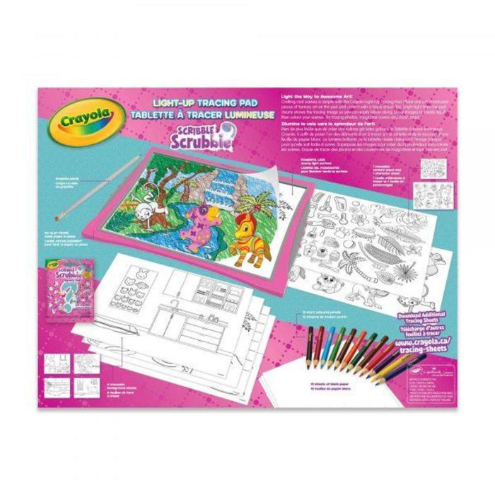 Crayola Scribble Scrubbie Pets Light-Up Tracing Pad — Toycra
