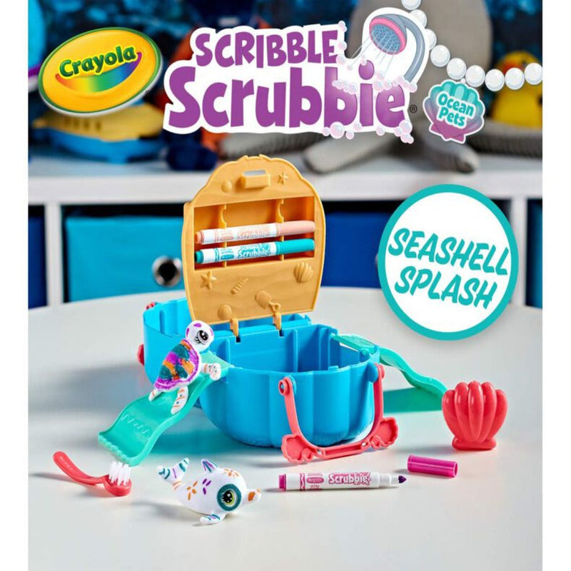Crayola Scribble Scrubbie Pets Seashell Splash Playset