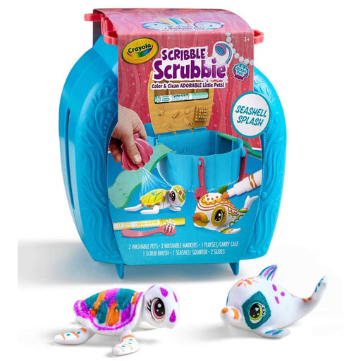 Crayola Scribble Scrubbie Pets Seashell Splash Playset-Arts & Crafts-Crayola-Toycra
