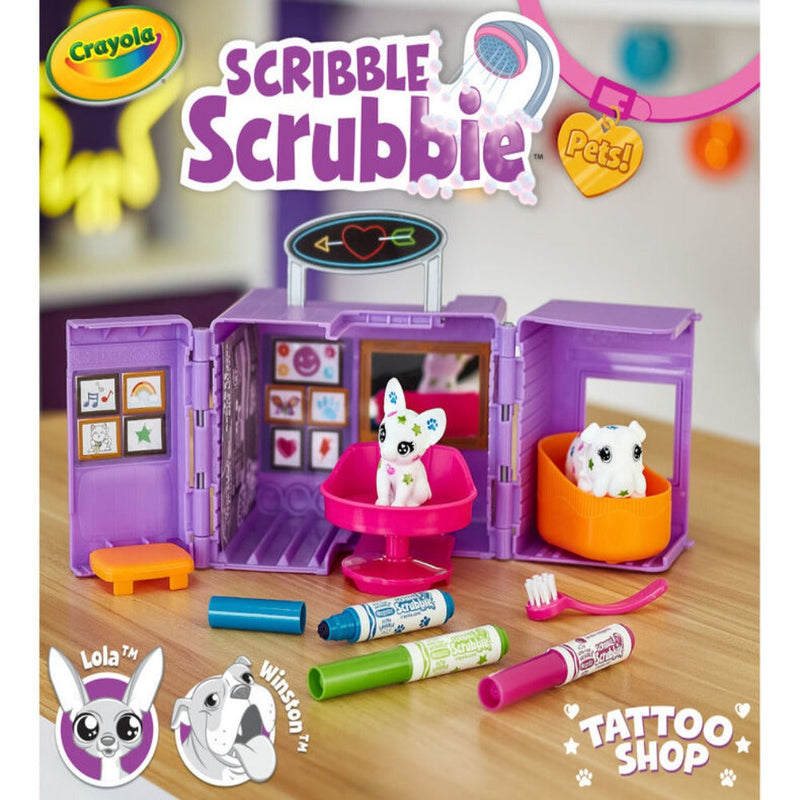 Crayola Scribble Scrubbie Pets Tattoo Shop