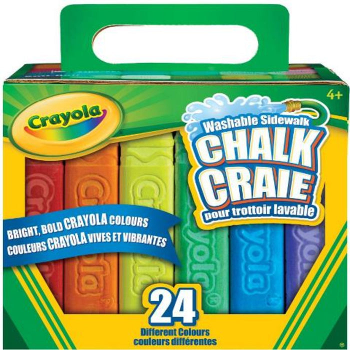 Crayola Sidewalk Chalk, 24 Count-Arts & Crafts-Crayola-Toycra
