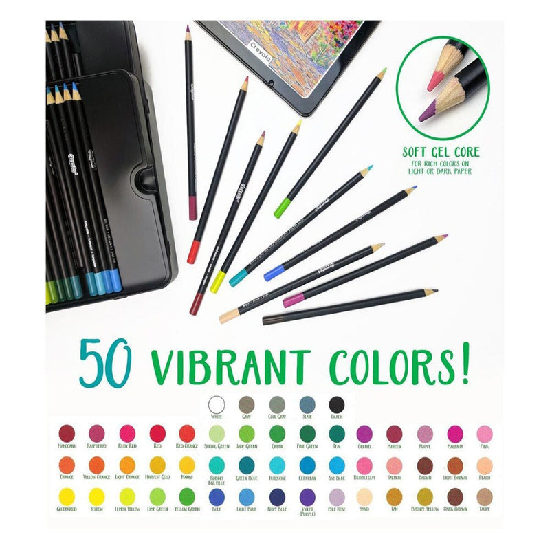 Crayola Signature Blend & Shade Colored Pencils, 50 Count