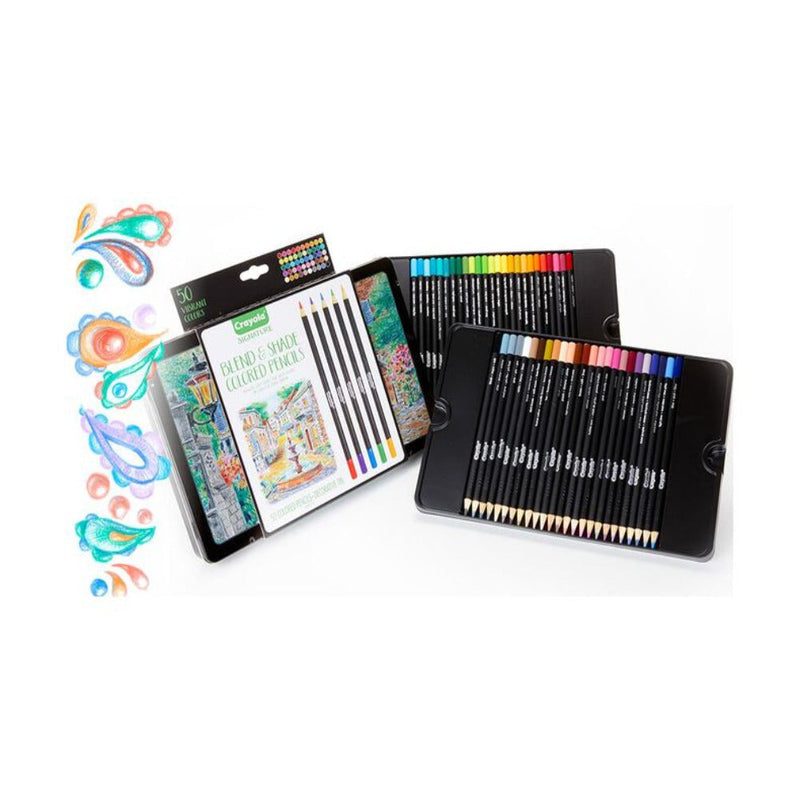 Crayola Signature Blend & Shade Colored Pencils, 50 Count