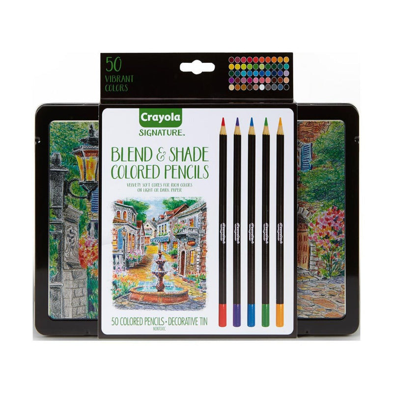 Crayola Signature Blend & Shade Colored Pencils, 50 Count
