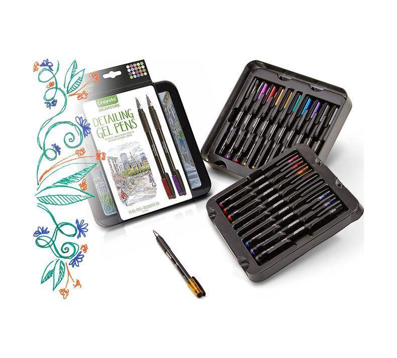 Crayola Signature Detailing Gel Pens, 20 Count