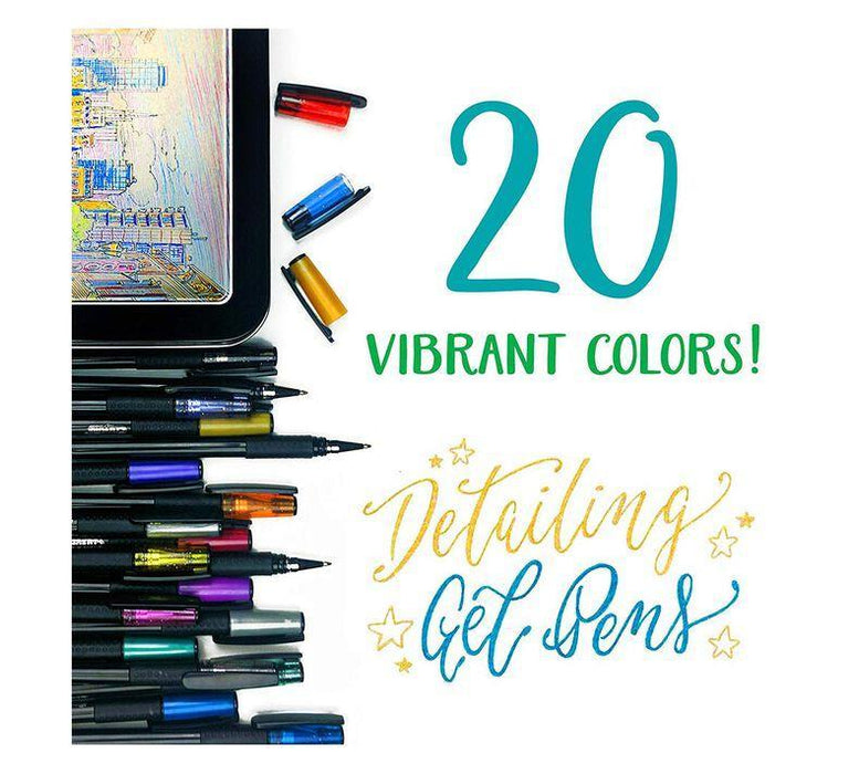 Crayola Signature Detailing Gel Pens, 20 Count-Arts & Crafts-Crayola-Toycra