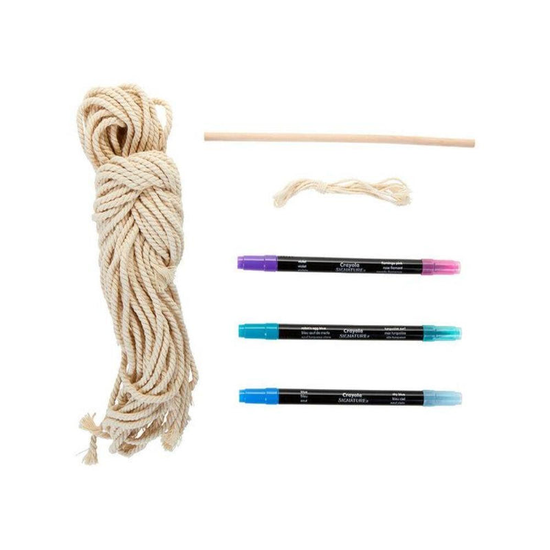 Crayola Signature Ombre Macrame Wall Hanging Kit