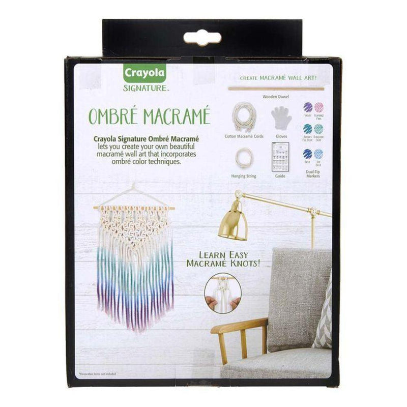 Crayola Signature Ombre Macrame Wall Hanging Kit