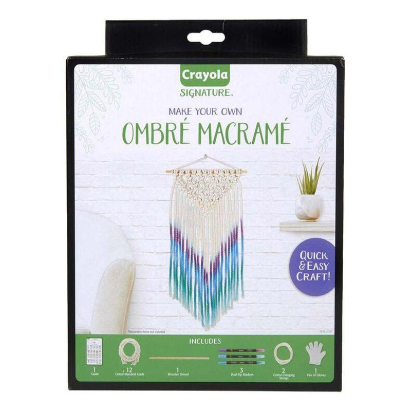 Crayola Signature Ombre Macrame Wall Hanging Kit