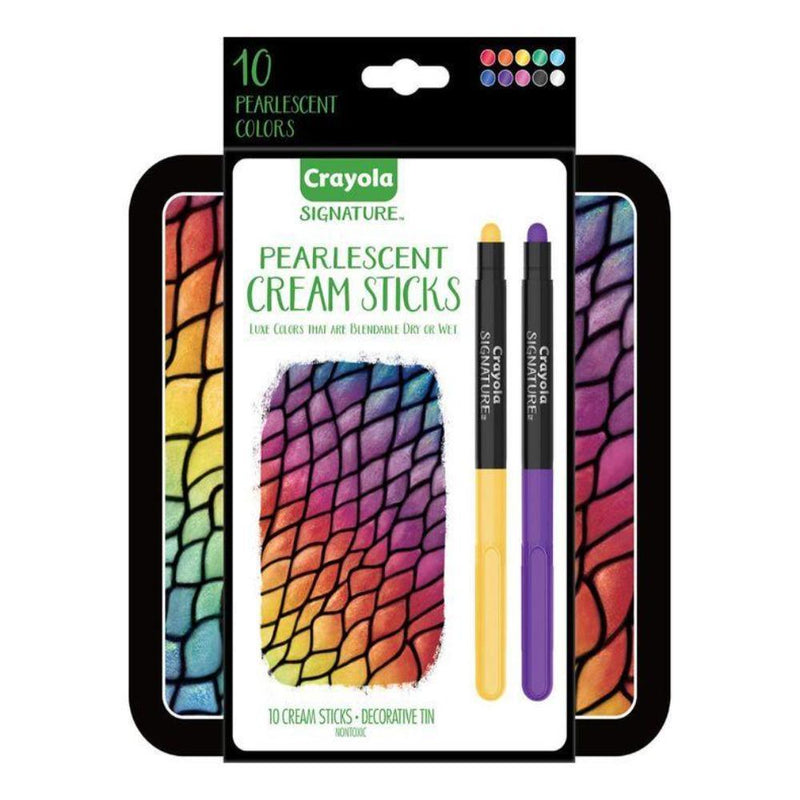 Crayola Signature Pearlescent Cream Sticks, 10 Count