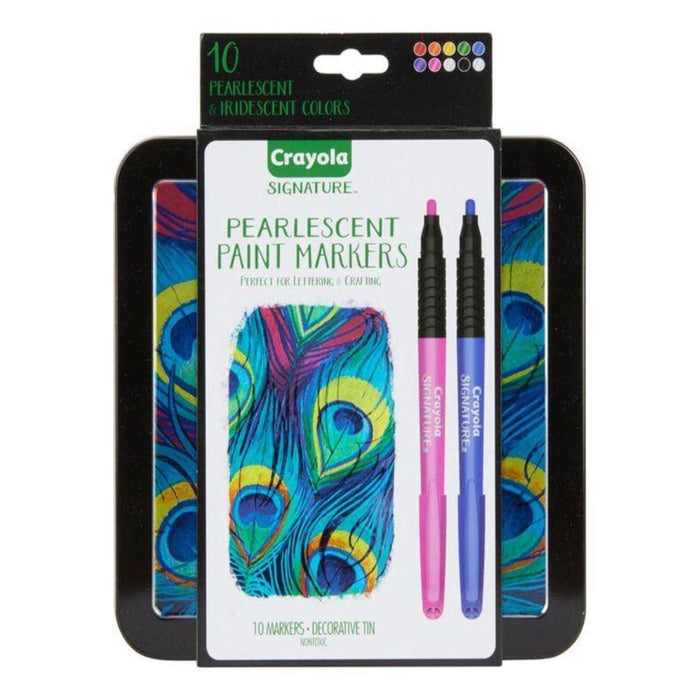 Crayola Signature Pearlescent Paint Markers, 10 Count — Toycra