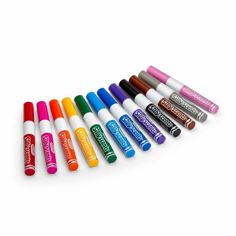 Crayola Silly Scents Scented Chisel Tip Markers, 12 Count