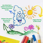 Crayola Silly Scents Scented Chisel Tip Markers, 12 Count