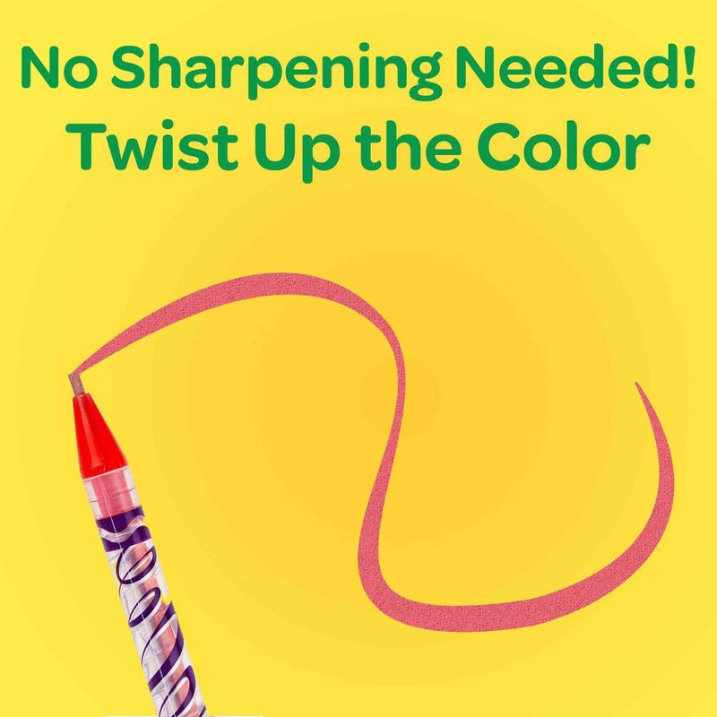 Crayola Silly Scents Twistables Coloured Pencils, 12 Count