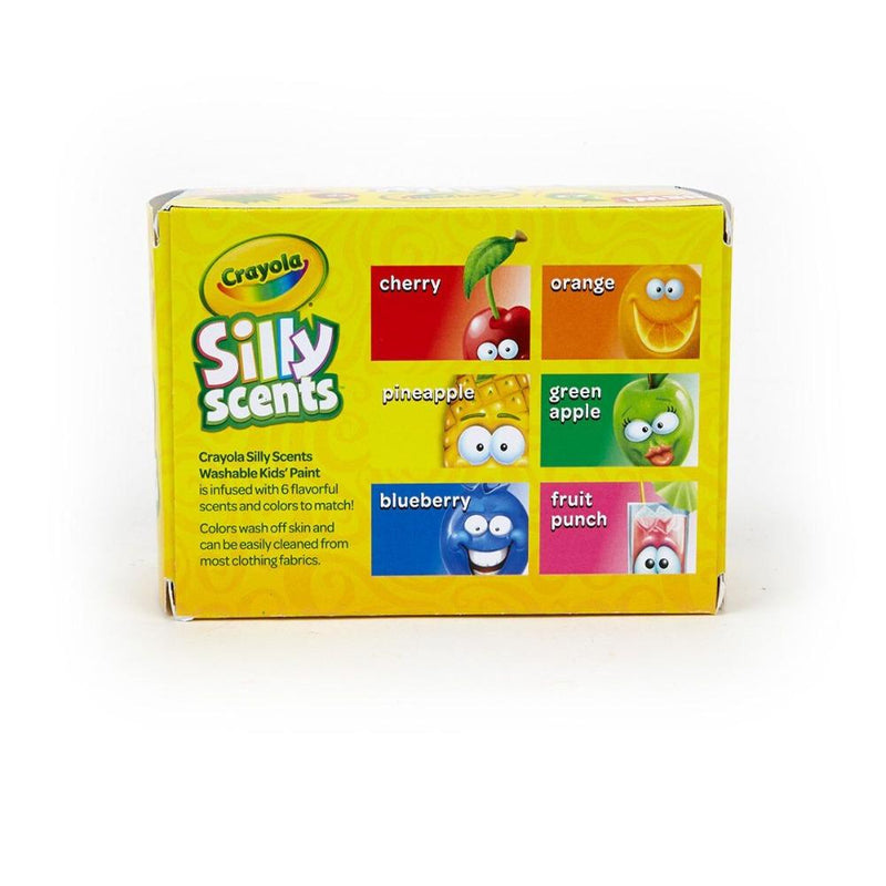 Crayola Silly Scents Washable Paints, Sweet Scents, 6 Count