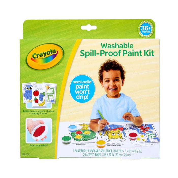 Crayola Spill Proof Washable Paint Kit-Arts & Crafts-Crayola-Toycra