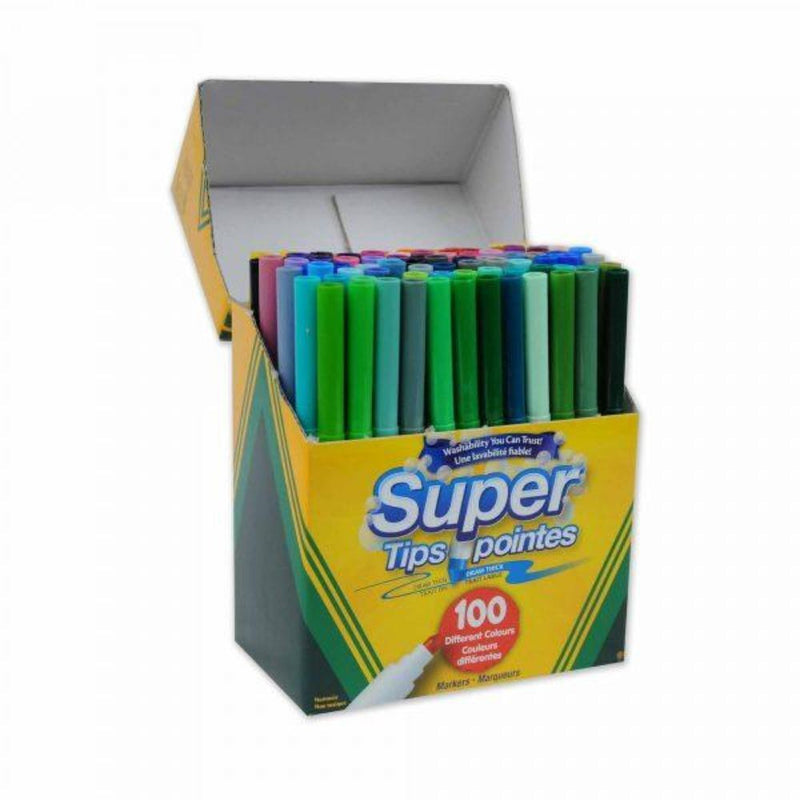 Crayola Super Tips Washable Markers 100 Count