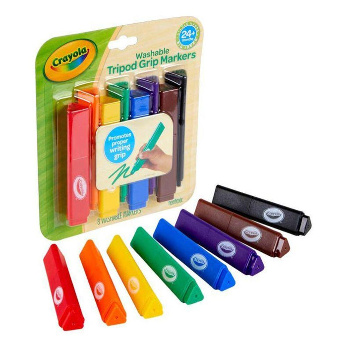 Crayola Tripod Grip Markers-Arts & Crafts-Crayola-Toycra