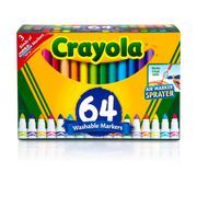 Crayola Washable Markers Variety Pack, 64 Count