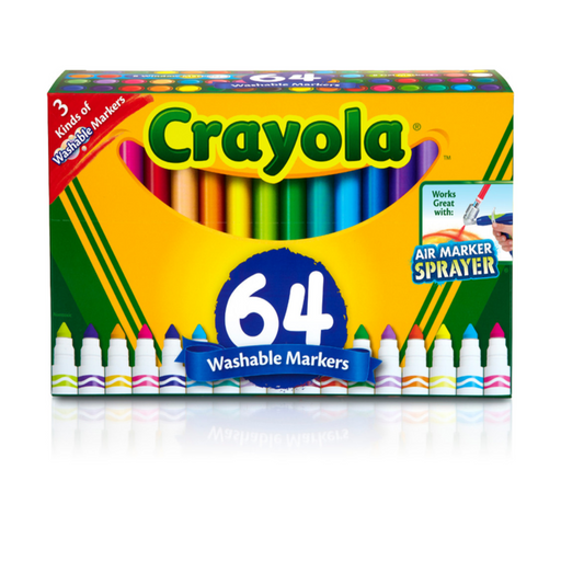 Crayola Washable Markers Variety Pack, 64 Count-Arts & Crafts-Crayola-Toycra