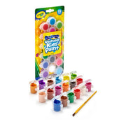 Crayola Washable Paint Pots with Brush, 18 Count