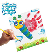 Crayola Washable Paint Pots with Brush, 18 Count