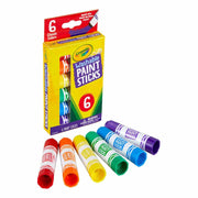 Crayola Washable Paint Sticks, Kids Paint Set, 6 Count