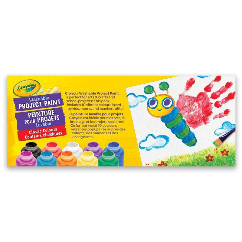 Crayola Washable Project Paint, 10 Count