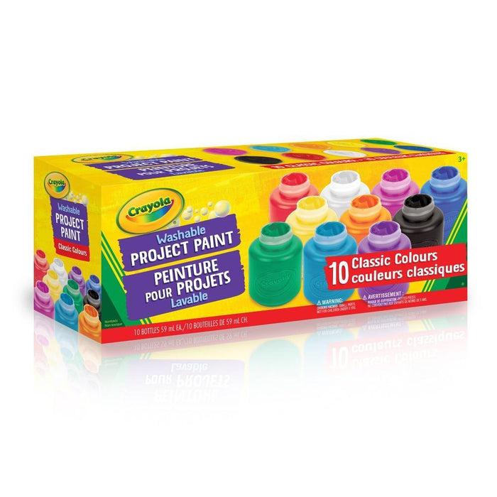 Crayola Washable Project Paint, 10 Count-Arts & Crafts-Crayola-Toycra