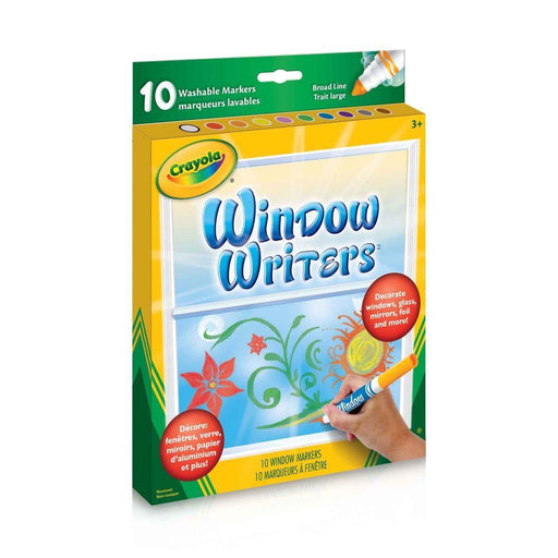 Crayola Washable Window Writers Markers, 10 Count-Arts & Crafts-Crayola-Toycra