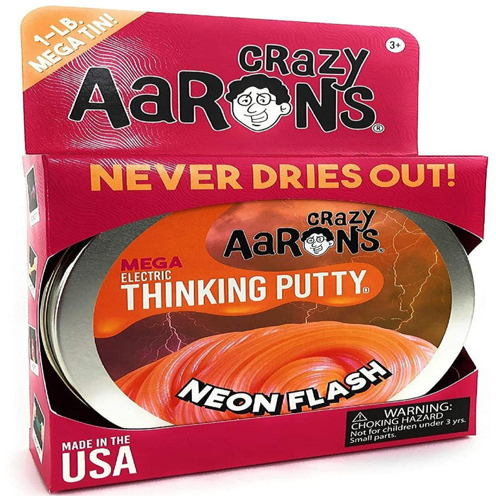Crazy Aaron's Electric Thinking Putty MEGA Neon Flash-Novelty Toys-Crazy Aaron's Putty-Toycra