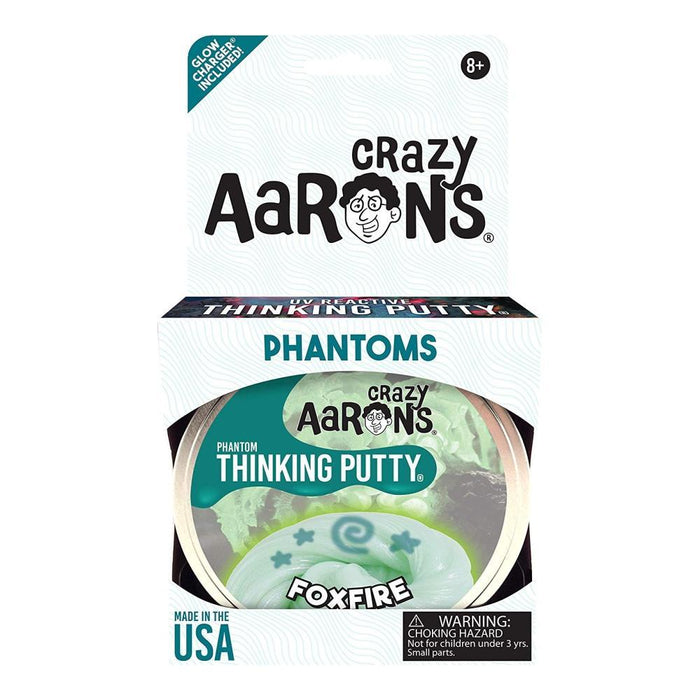 Crazy Aaron's Putty Foxfire Phantom 4" Tin plus Glow Charger-Novelty Toys-Crazy Aaron's Putty-Toycra