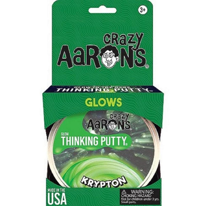 Crazy Aaron's Putty Krypton Glow 4" Tin-Novelty Toys-Crazy Aaron's Putty-Toycra
