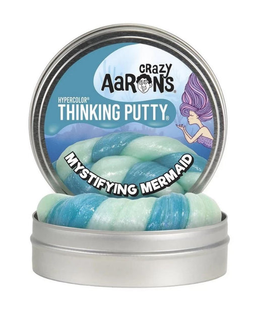 Crazy Aaron's Putty Mystifying Mermaid Hypercolor 4" Tin-Novelty Toys-Crazy Aaron's Putty-Toycra